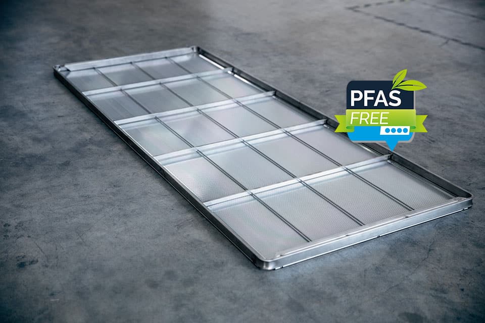 PFAS free coating tray Kempf